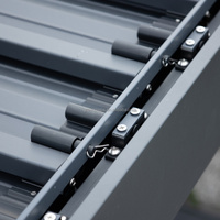 Bioclimatic Aluminium Pergola Toit à persiennes Conception Revêtement en poudre Parasol Terrasse Intérieur Nature Pression Gazebo Revêtement en poudre