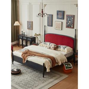 Muebles <span class=keywords><strong>de</strong></span> Dormitorio Nuevos, Cama Doble <span class=keywords><strong>de</strong></span> Madera <span class=keywords><strong>de</strong></span> <span class=keywords><strong>Lujo</strong></span> Estilo Americano Vintage, Venta Directa <span class=keywords><strong>de</strong></span> Fábrica con Calidad Garantizada - Product Image 4