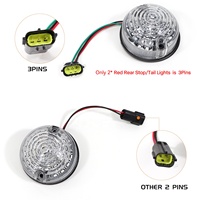 Kit de Mise à Niveau LED 10 Pièces Feux Avant et Arrière Stop Anti-Brouillard Recul Plaque d'Immatriculation pour Land Rover Defender 90 110 Lampes Indicateurs