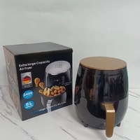 Friteuse à air domestique électrique intelligente à écran tactile numérique commercial four en acier inoxydable 5L-6L capacité friteuse électrique pour la maison