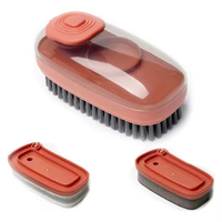 Échantillon gratuit Distributeur de savon 3 en 1 Bon nettoyeur pour salle de bain Cuisine Lessive douce Brosse à récurer les vêtements et les chaussures