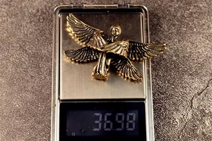 1 Pezzo Nuovo Accessorio da Scrivania Vintage Decorativo in Ottone a <span class=keywords><strong>Sei</strong></span> Ali, Statuetta Bestseller - Product Image 6