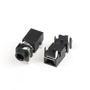 Connecteur audio <span class=keywords><strong>jack</strong></span> femelle circulaire 3,5 mm, adaptateur pour écouteurs, interface DIP 4 broches LY-PJ-<span class=keywords><strong>A33</strong></span>, acier inoxydable, nylon LEYE - Product Image 1