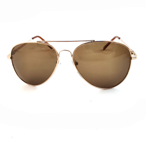दर्पण ऐक्रेलिक लेंस के साथ कस्टम सोने की धातु फ्रेम धूप का चश्मा, दर्पण ऐक्रेलिक लेंस पायलट राष्ट्रीय ध्वज डिजाइन प्रचार - Product Image 5