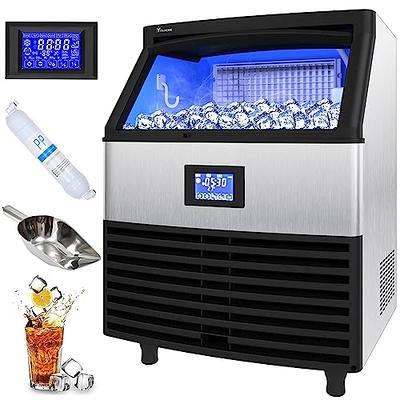Factory Price Cube Maker Ice Block Machine 20kg Ice Storage Capacity Emerson Compressor Core Motor for Beverage Wine Tea