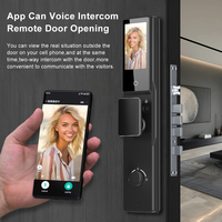 Cerradura Inteligente para Exteriores Tuya 2026 con Reconocimiento de Código, Sin Llave, Videoportero, Impermeable, Huella Dactilar 3D, Compatible con Wi-Fi, para Puerta de Madera