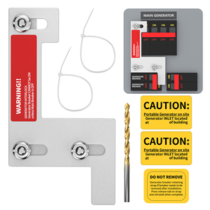 Kit de Panel de Controlador de <span class=keywords><strong>Generador</strong></span> Profesional de 150-200 Amperios con Interruptor de Bloqueo, Espaciado de 1-1/4 Pulgadas Entre el Interruptor Principal y el de Ramificación - Product Image 1