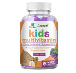Gomitas Multivitamínicas para Niños con Sabor a Uva, Veganas, Refuerzo Inmunológico, Vitaminas A/C/D/E/K/Bs <span class=keywords><strong>y</strong></span> <span class=keywords><strong>Suplemento</strong></span> de <span class=keywords><strong>Zinc</strong></span> - Product Image 6