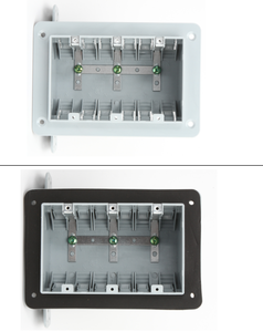 High Quality SLH serious 1 2 3 4-Gang switch plastic wiring box waterproof wiring box Square 2-Gang switch plastic wiring box