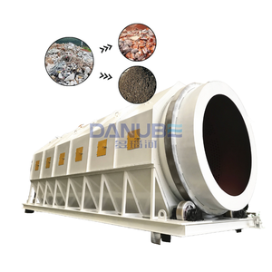 Machine de tri et de recyclage des déchets solides municipaux Écran de tambour à ordures sans arbre Trommel Screen - Product Image 1