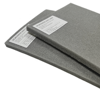 Revêtement acoustique semi-ouvert de conduit de mousse de polyoléfine de cellules