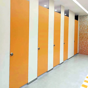 Puestos de baño de panel fenólico modular a buenos precios Particiones de baño Divisores de ducha Cubículos de inodoro HPL <span class=keywords><strong>para</strong></span> edificios - Product Image 6