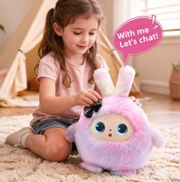 Giocattolo Interattivo Parlante AI, Bambola di Peluche Intelligente con Chat Vocale, Imbottita in Cotone PP, Giocattolo Educativo per Bambini