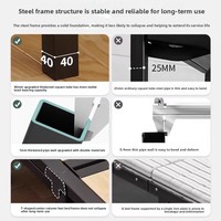 Produits de qualité, design moderne, lit simple en fer, cadre de lit pliant en métal durable, plateforme de lit pour chambre à coucher ou appartement, utilisé dans les écoles