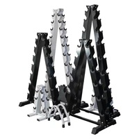 Support de Rangement Renforcé pour Haltères en Acier Robuste – Équipement de Fitness Commercial et Domestique – Pour 1, 3, 4 ou 5 Paires – Vente en Gros