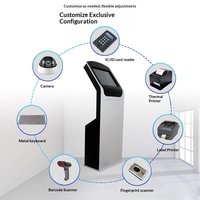 Système d'appel de file d'attente tout-en-un sans fil à écran tactile Entheng pour banques et cliniques ; Écran LCD de distribution de numéros en libre-service