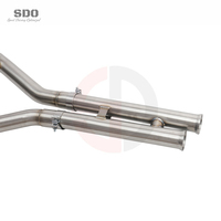 Tuyaux d'échappement SDO SS304 pour Mercedes-Benz E63 E63-S AMG W212 5.5TT 2012-2017 Performance Catback avec soupape électronique