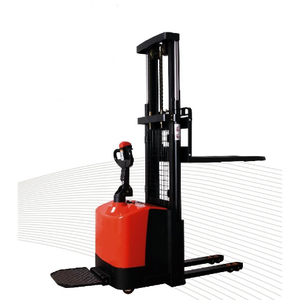 中国ブランド1150MM CDD12J-K電気パレットスタッカー100% 電力1.2T積載容量スタンドオン産業用フォークリフト - Product Image 4
