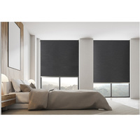 Stores en fibre de verre pour fenêtre, tissu occultant imperméable non tissé à motif imprimé, protection solaire