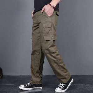 <span class=keywords><strong>Pantalon</strong></span> d'hiver décontracté pour <span class=keywords><strong>homme</strong></span> 100 % coton, coupe droite, multi-poches, grandes tailles, vente en gros - Product Image 2