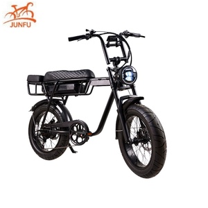 Vélo électrique à longue autonomie avec batterie au lithium Fat Tire, porte-bagages arrière, 7 vitesses, freins à disque hydrauliques JUNFU EB2, moteur de moyeu arrière - Product Image 1