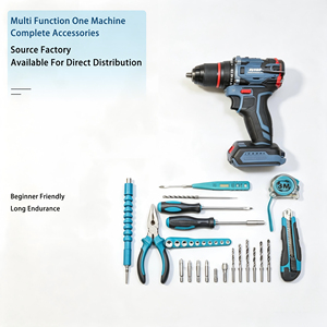 34PCS 21V 2AH Lithium Electric Drill <b>Set</b> 60N.m Multifunctional Electric Drill Impact Drill Ergonomic Anti-slip Handle in stock - Product Image 3