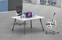 Cadre de table de bureau moderne en métal de Guangzhou pour poste de travail face à face, table de bureau pour 2 personnes