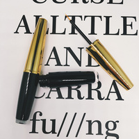 Bouteille liquide de croissance des cils en or noir chaud 3g classique bouteille liquide d'eyeliner de moulage par injection bicolore bouteilles d'eyeliner