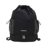 Sac de voyage à cordon de serrage avec compartiment séparé pour chaussures, sac de basketball d'extérieur, sac de fitness et de natation