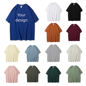 Haute qualité 100% coton o-cou marque personnalisée T-Shirts bas quantité minimale de commande personnalisable plaine T-Shirts hommes unisexe grande taille imprimé tricoté - Product Image 6