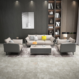 Sofás Seccionales Modernos para Oficina en Casa, Sofá de Cuero Ejecutivo, Juego de Muebles para Sala de Estar, Sofás de Cuero para Oficina - Product Image 6