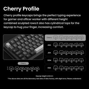 5075B PLUS ใหม่คีย์บอร์ดแม่เหล็<span class=keywords><strong>ก</strong></span>ไร้สาย3โหมด75% ISO layout hot-swap RGB USB-C พลาสติ<span class=keywords><strong>ก</strong></span>ที่ตั้งโปรแกรมได้ - Product Image 5