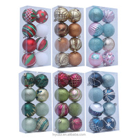 Boules de Noël directement de l'usine, finitions multiples, ornements de Noël mats et scintillants, design mixte, pour boîte cadeau de Noël