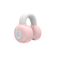 Écouteur sans fil V5.3 à clip d'oreille unique, avec port de charge rapide Type-C et fonction de respiration lumineuse