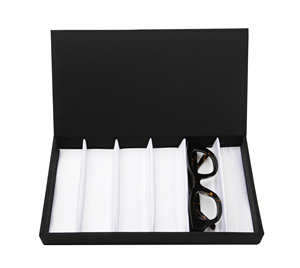 Tirer vers le haut étui 12 fentes en nylon Oxford lunettes présentoir organisateur boîte lunettes vitrine pour le stockage et l'organisation efficace - Product Image 6
