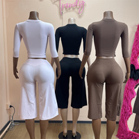 Ensemble de sport pour femmes Jiubaju, vêtements de sport, survêtement de gym, leggings, ensemble de yoga, tenue d'entraînement 2 pièces