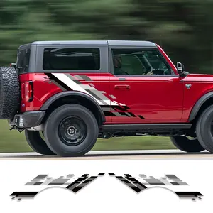 Calcomanía Decorativa Lateral para Carrocería de Auto, Estilo Deportivo de Carreras, para <span class=keywords><strong>Ford</strong></span> <span class=keywords><strong>Bronco</strong></span> SUV, Decoración de Vinilo Hardcore Raptor, Accesorios de Auto Tuning - Product Image 3