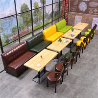 Meubles de restaurant et de café fabriqués en usine en gros, chaises de salle à manger en cuir PU, tables, canapé, banquette à vendre