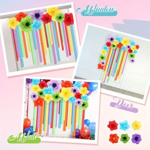 Мексиканский набор украшений для вечеринки мексиканский Креп-бумага цветы фиеста оборки стример фон для украшения вечеринки Cinco De Mayo - Product Image 5