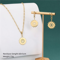 Collection de colliers pendentifs Little Sun Collection de bijoux Sun en acier inoxydable élégants pour femmes Accessoires de fête de banquet pour filles