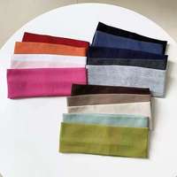 Headband Spa Elastis Bergaris Warna Solid untuk Wanita, Olahraga Sehari-hari, Perawatan Kulit, Aksesoris Rambut Fashion untuk Anak Perempuan