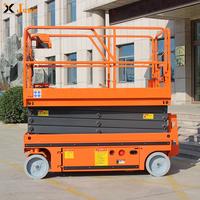 Plateforme de travail mobile à ciseaux autopropulsée de 8 m, plateforme élévatrice hydraulique pour entrepôt, usine, construction, maintenance de bâtiments, CE