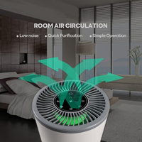 Penjernih Udara Kamar Tidur Rumah dengan Filter HEPA H13, Ultra Senyap, Sentuhan Pintar, dan Sensor Kualitas Udara untuk Hewan Peliharaan dan Debu