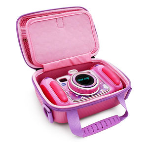 Étui photo rose mains libres mignon pour appareil photo VTech <span class=keywords><strong>KidiZoom</strong></span> étui de protection pour appareil photo avec bandoulière-étui uniquement - Product Image 1