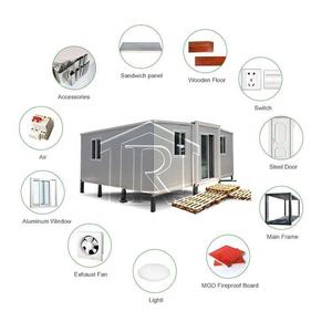 Casa Prefabbricata di Lusso con 2 Camere da Letto, <span class=keywords><strong>Modulo</strong></span> Mobile Espandibile in Container d'Acciaio da 40 Piedi per Uso Alberghiero in Piccole Case Galleggianti - Product Image 5