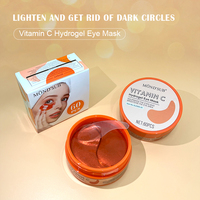 MOND'SUB Patchs pour les yeux en hydrogel personnalisés à la vitamine C et à l'aloe vera, masque pour les yeux en cristal hydratant contre les cernes