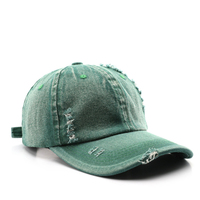 Gorras de Béisbol al por Mayor Personalizadas, Estilo Desgastado, Lisas, Vintage, con Efecto Desgarrado