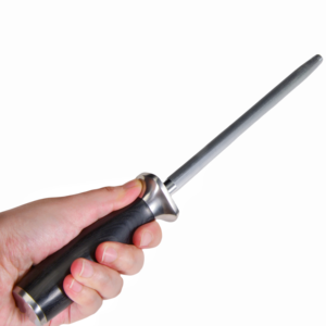 Afilador de cuchillos tipo varilla de carbono de 8 pulgadas con mango de madera Afilador de cuchillos de acero de 2 etapas por <span class=keywords><strong>Sharp</strong></span> - Product Image 5