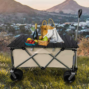 รถเข็นแบบพกพาสำหรับตั้งแคมป์ตกปลารถเข็นสำหรับทัวร์ช้อปปิ้งกลางแจ้งสวนชายหาดตั้งแคมป์ - Product Image 6