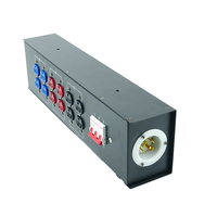 Boîtier de distribution d'alimentation Portable 6 voies 15A110V 32A entrée 5 cœurs prise de jauge américaine Audio/vidéo/éclairage professionnel petit